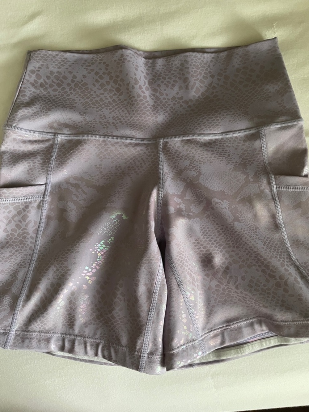 5” XS Lilac Glisten Here CVG shorts